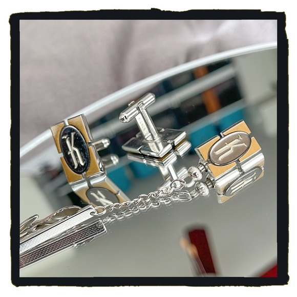 💕Vintage Hickok Monogram K Cufflinks & Tie Clip Set💕 - Picture 4 of 7